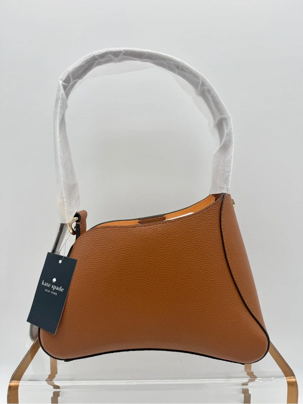 Kate Spade 454 Sculpted Shoulder Bag Warm Gingerbread